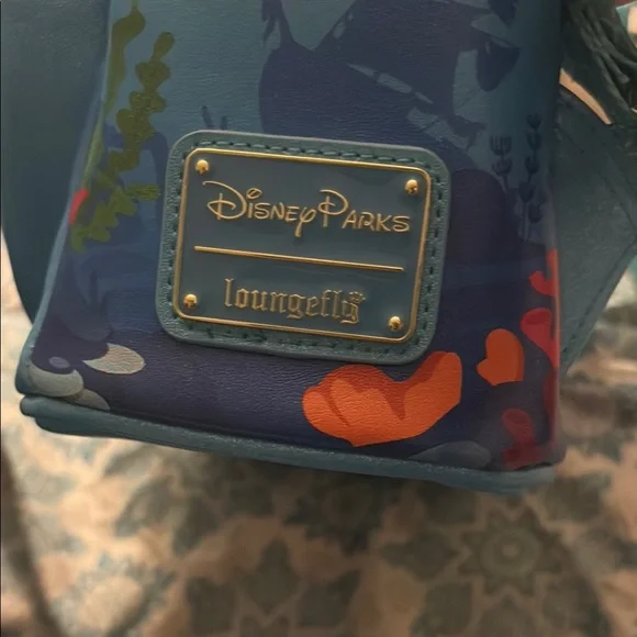 Disney Blue Little Mermaid Backpack with Ariel and Ursula - Picture 3 of 4